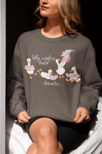 Cozy Reads Crewneck Sweatshirt — Cute Booklover Graphic