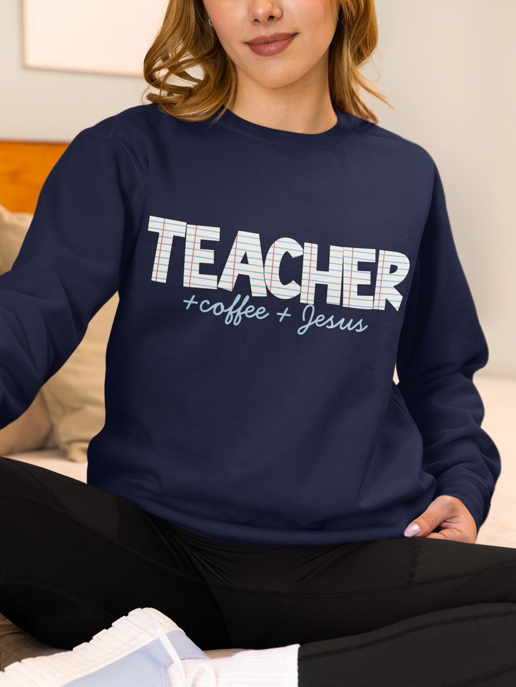 Teacher Sweatshirt, Teacher Coffee Jesus Crewneck, Christian Teacher Gift, Teacher Appreciation Shirt
