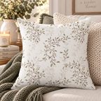 Neutral Botanical Throw Pillow Case