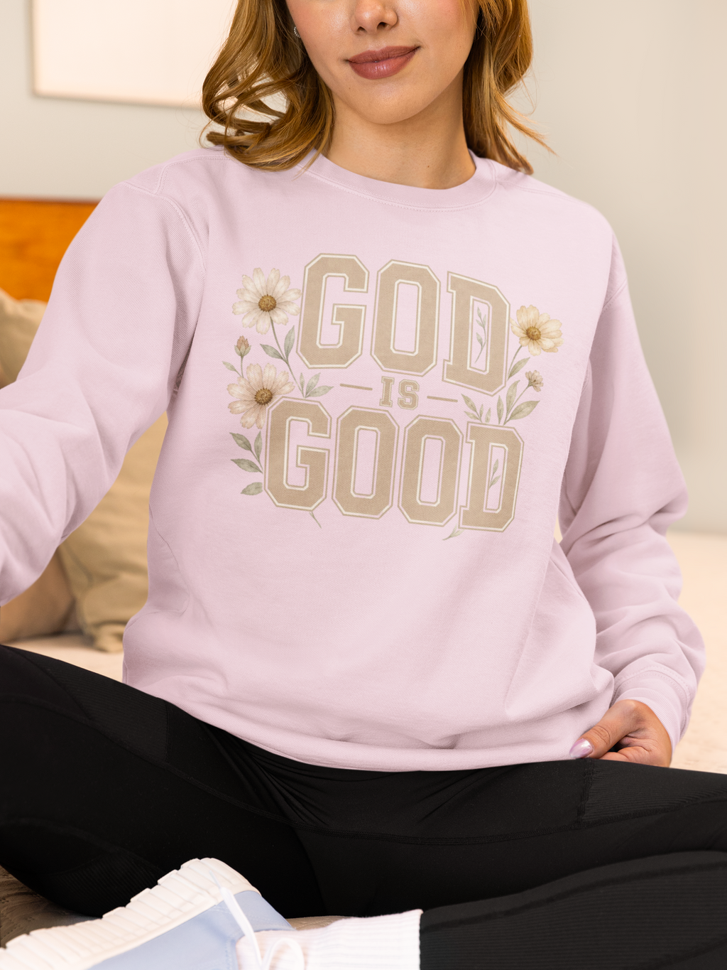 GOD Is Good Sweatshirt, Christian Crewneck, Faith-Based Pullover